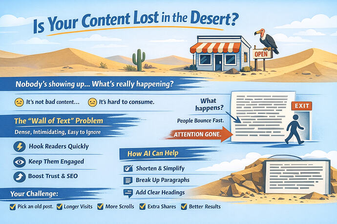 Content lost in the desert_