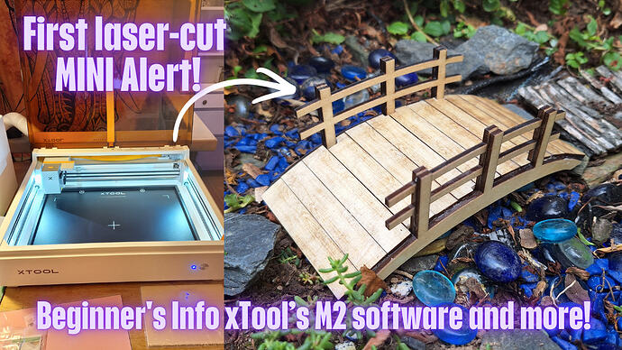 beginners info tutorial on xtool M2 lasercutter engraver