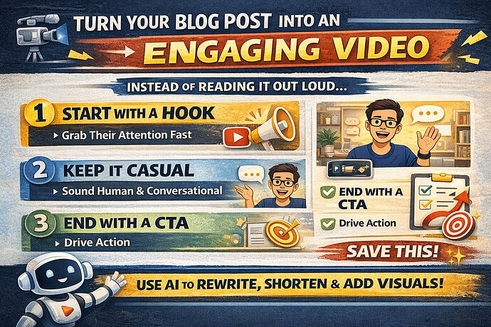 Turn blog posts into videos